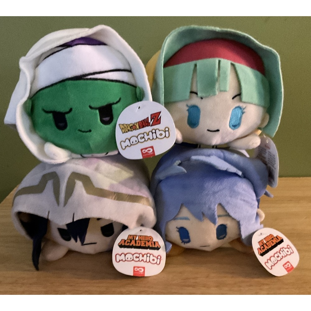 Dragon Ball Z Mochibi My‎ Hero Academia Plush, Set Of 4